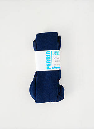 Collants stretch bleu PERRIN fille