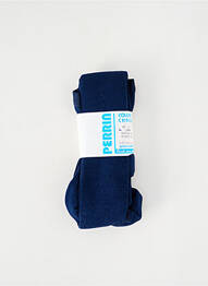 Collants stretch bleu PERRIN fille