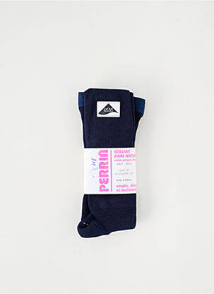Collants stretch bleu PERRIN fille