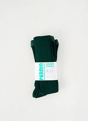 Collants stretch vert PERRIN fille