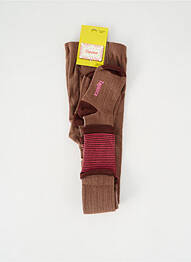 Collants imprimé rayures marron TAPIOCA fille