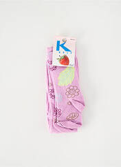 Collants rose KEIT pour fille seconde vue