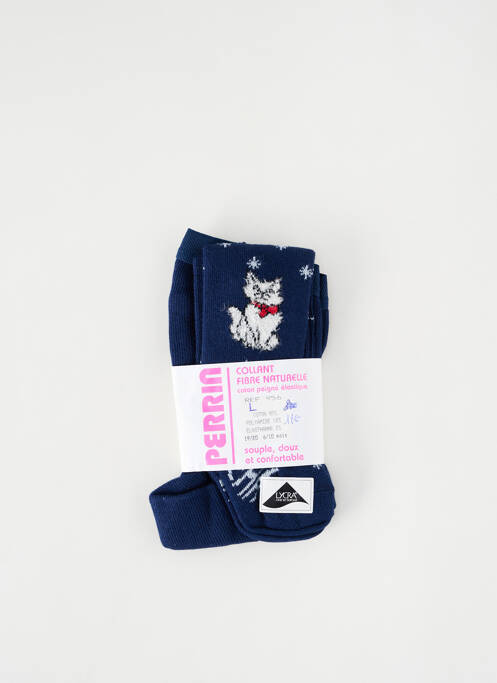 Collants bleu PERRIN pour fille