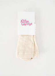 Collants imprimé fantaisie beige P'TITES CANAILLES fille