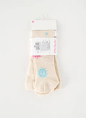 Collants imprimé fantaisie beige P'TITES CANAILLES fille