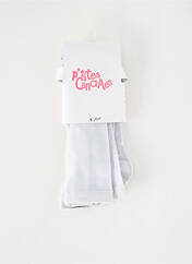 Collants gris P'TITES CANAILLES pour fille seconde vue