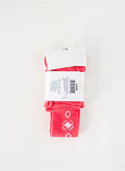 Collants rose P'TITES CANAILLES pour fille seconde vue