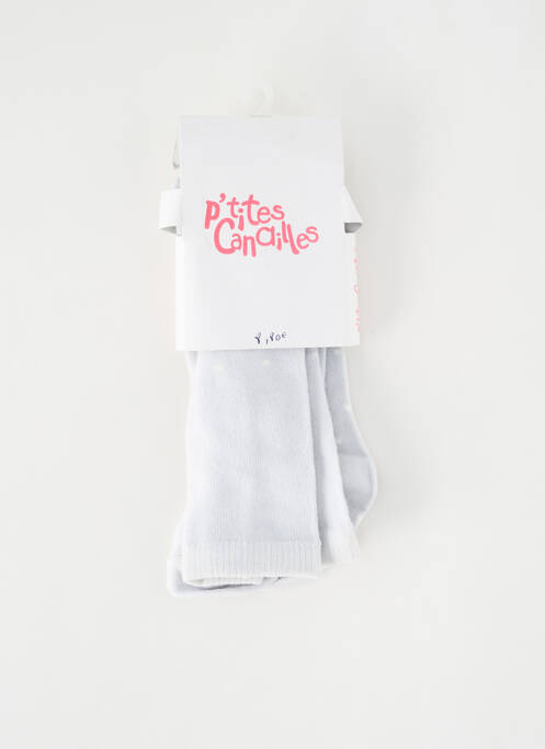 Collants gris P'TITES CANAILLES pour fille