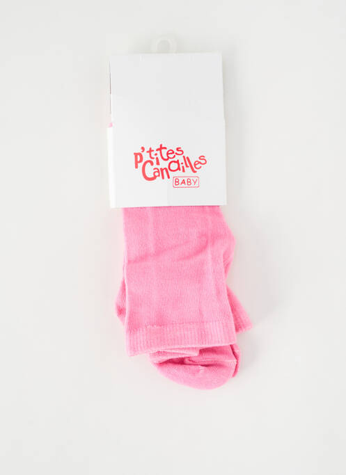 Collants rose P'TITES CANAILLES pour fille