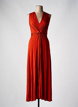 Robe longue sans manche sans manche orange SURKANA femme