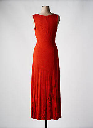 Robe longue sans manche sans manche orange SURKANA femme