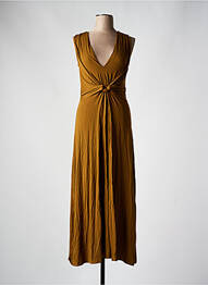 Robe longue sans manche sans manche marron SURKANA femme