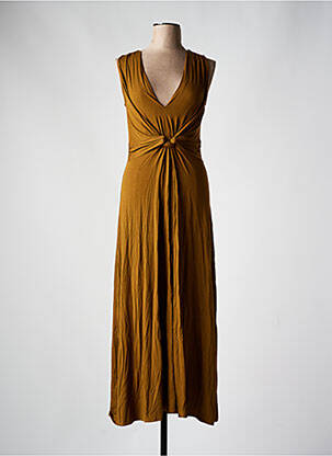 Robe longue sans manche sans manche marron SURKANA femme