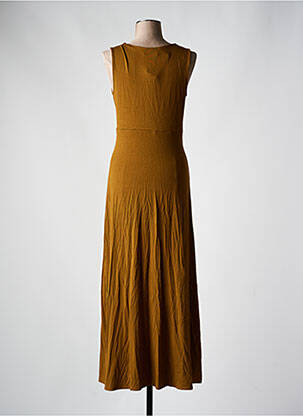 Robe longue sans manche sans manche marron SURKANA femme