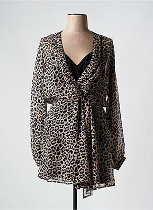 Robe courte manches longues manches longues gris TIFFOSI femme