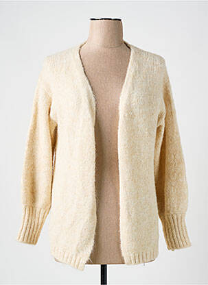 Gilet manches longues stretch beige SURKANA femme