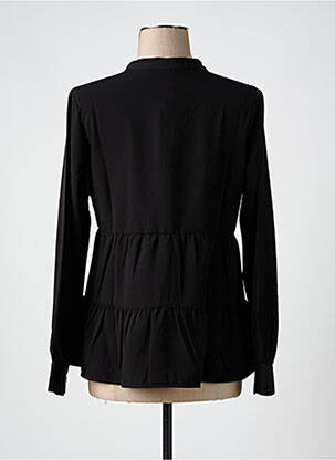 Chemisier coupe cintrée manches longues noir TIFFOSI femme