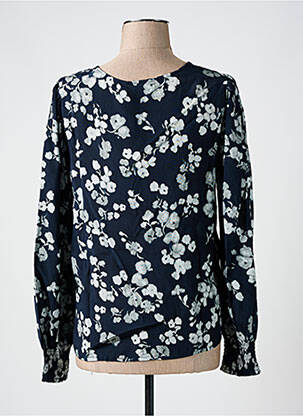 Blouse tissage popeline manches longues noir KAFFE femme