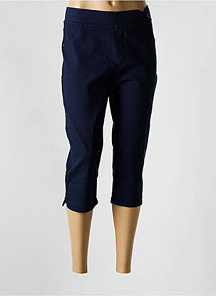 Corsaire tissage denim taille normale bleu CHRISTY femme