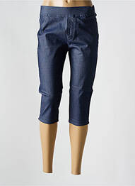 Corsaire stretch taille normale bleu CHRISTY femme