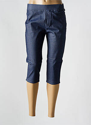 Corsaire stretch taille normale bleu CHRISTY femme