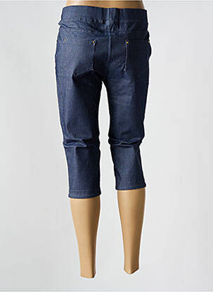 Corsaire taille élastique taille normale bleu CHRISTY femme
