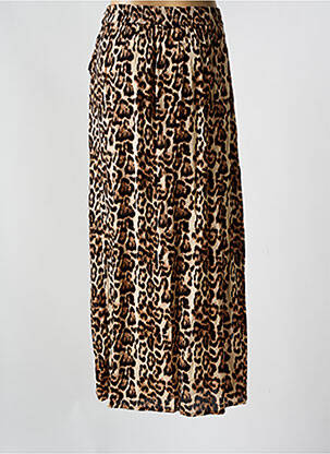 Jupe longue coupe fluide marron KAFFE femme