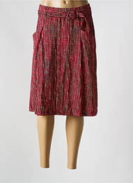 Jupe mi-longue coupe évasée rouge SURKANA femme