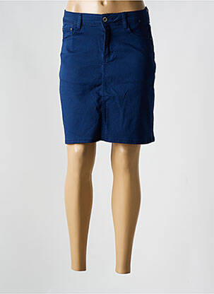 Jupe courte poches bleu BS JEANS femme