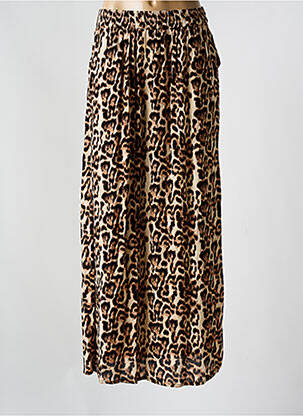 Jupe longue marron KAFFE pour femme