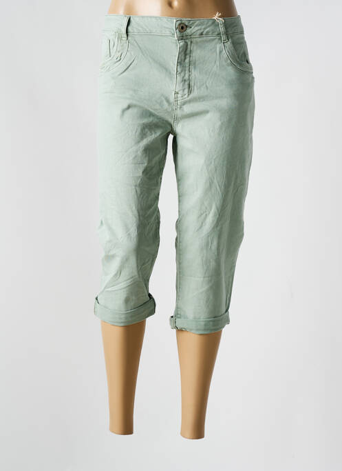 Pantacourt vert KAROSTAR pour femme