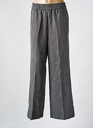 Pantalon droit taille élastique noir KAFFE femme