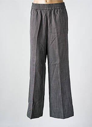 Pantalon droit taille élastique noir KAFFE femme