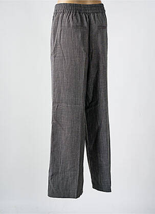 Pantalon droit taille élastique noir KAFFE femme