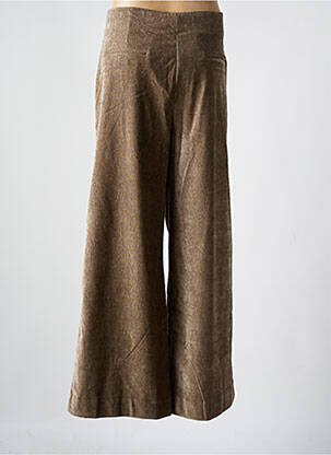 Pantalon flare coupe évasée marron SURKANA femme