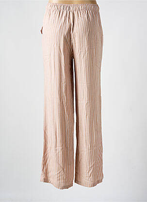 Pantalon droit taille élastique beige TIFFOSI femme