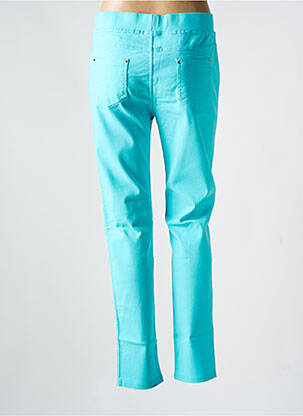 Pantalon slim taille haute taille haute bleu CHRISTY femme