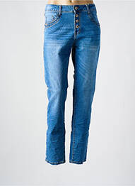 Jeans coupe slim poches bleu KAROSTAR femme