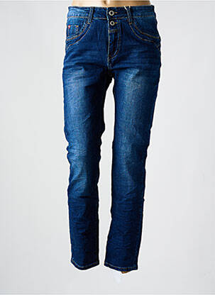 Jeans coupe slim poches bleu KAROSTAR femme