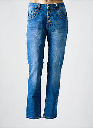 Jeans coupe slim poches bleu KAROSTAR femme
