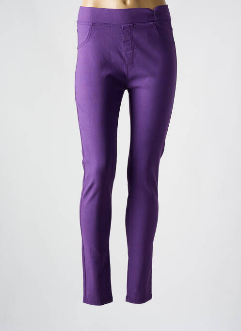 Pantalon slim violet CHRISTY pour femme