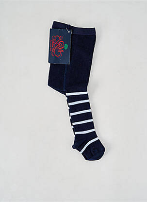 Collants stretch bleu COUDEMAIL enfant