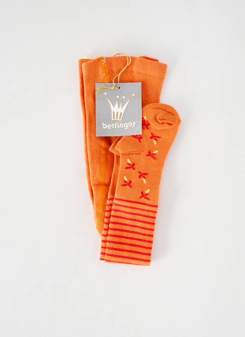 Collants orange BERLINGOT pour fille