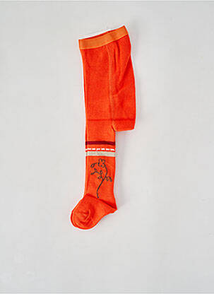 Collants imprimé fantaisie orange LAPIN BLEU fille