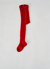 Collants rouge LAPIN BLEU pour fille seconde vue
