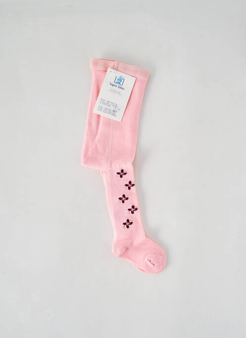 Collants rose LAPIN BLEU pour fille
