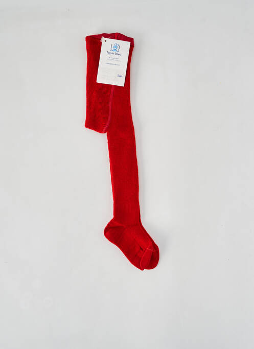 Collants rouge LAPIN BLEU pour fille
