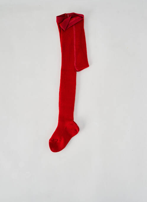 Collants rouge LAPIN BLEU pour fille