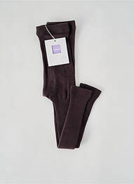 Collants stretch marron COUDEMAIL fille