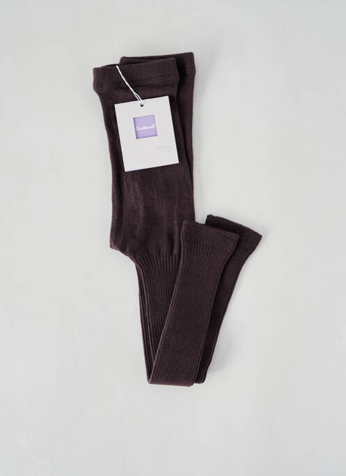 Collants marron COUDEMAIL pour fille